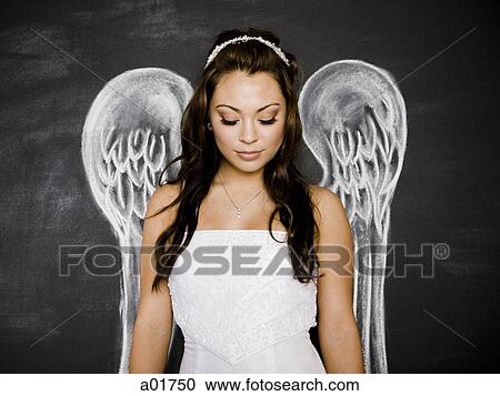 woman with angel wings View Large Photo Image Stock Image - woman with angel wings. Fotosearch