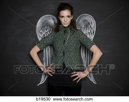 woman with angel wings View Large Photo Image Stock Image - woman with angel wings. Fotosearch