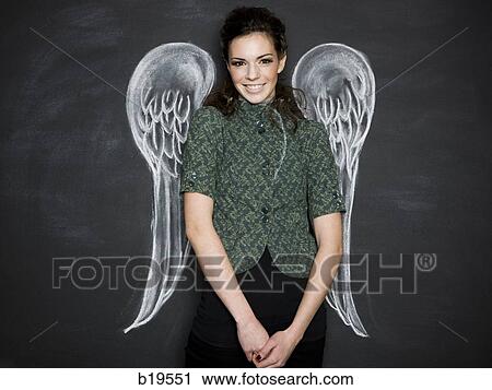 woman with angel wings View Large Photo Image Stock Image - woman with angel wings. Fotosearch