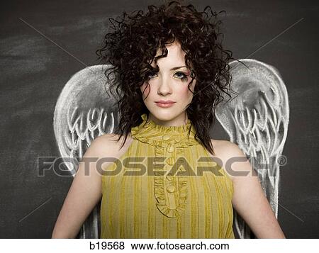 woman with angel wings View Large Photo Image Stock Photo - woman with angel wings. Fotosearch