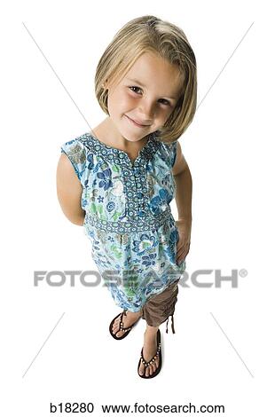 Stock Image - Young girl smiling.. Fotosearch