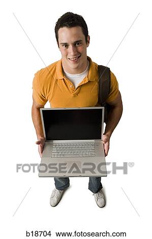 Picture - Young male student.. Fotosearch
