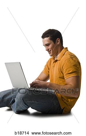 Picture - Young male student.. Fotosearch
