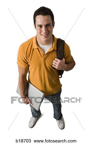 Stock Image - Young male student.. Fotosearch