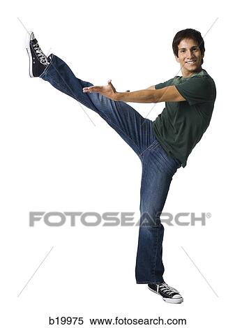 Stock Photography - young man dancing. Fotosearch