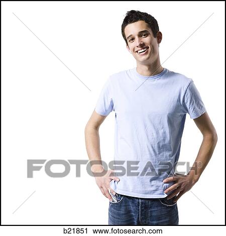 young man in a blue shirt View Large Photo Image Stock Image - young man in a blue shirt. Fotosearch