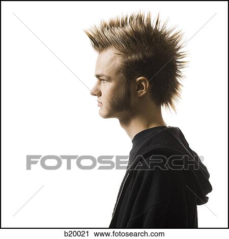 young man with a mohawk View Large Photo Image Stock Image - young man with a mohawk. Fotosearch