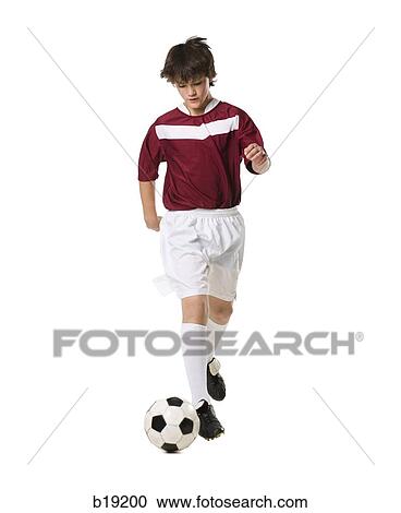 young man with a soccer ball. View Large Photo Image Stock Image - young man with a soccer ball.. Fotosearch