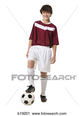 young man with a soccer ball. View Large Photo Image Stock Image - young man with a soccer ball.. Fotosearch