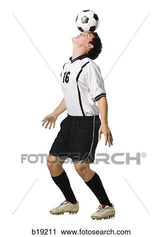 young man with a soccer ball. View Large Photo Image Stock Image - young man with a soccer ball.. Fotosearch