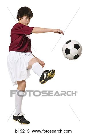 young man with a soccer ball. View Large Photo Image Stock Image - young man with a soccer ball.. Fotosearch
