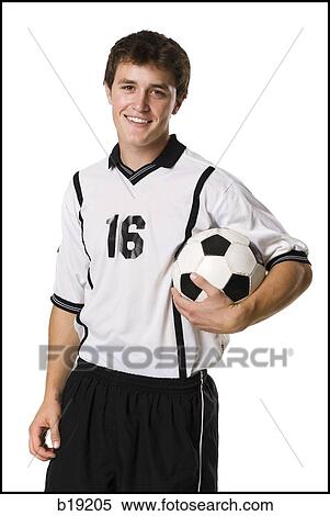 young man with a soccer ball. View Large Photo Image Stock Photography - young man with a soccer ball.. Fotosearch