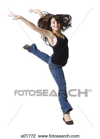 young woman dancing View Large Photo Image Stock Image - young woman dancing. Fotosearch