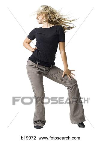 young woman dancing View Large Photo Image Stock Image - young woman dancing. Fotosearch