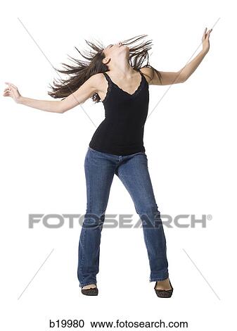 young woman dancing View Large Photo Image Stock Image - young woman dancing. Fotosearch
