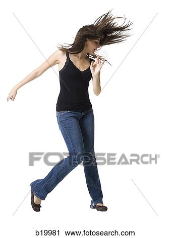 young woman dancing View Large Photo Image Stock Image - young woman dancing. Fotosearch