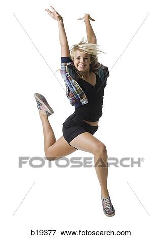 young woman dancing View Large Photo Image Stock Photo - young woman dancing. Fotosearch
