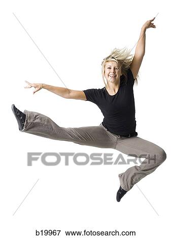 young woman dancing View Large Photo Image Stock Photo - young woman dancing. Fotosearch