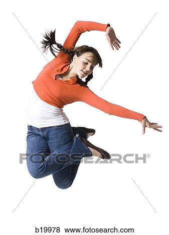 young woman dancing View Large Photo Image Stock Photo - young woman dancing. Fotosearch