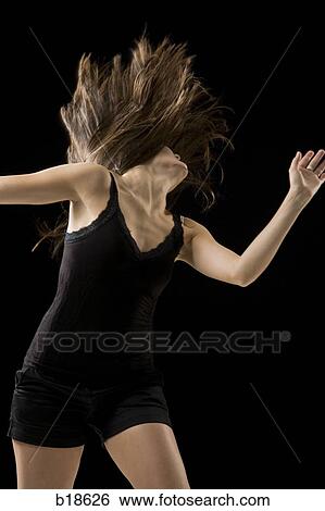 Young woman dancing. View Large Photo Image Stock Photograph - Young woman dancing.. Fotosearch