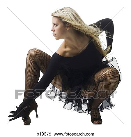 Stock Photography - young woman dancing. Fotosearch