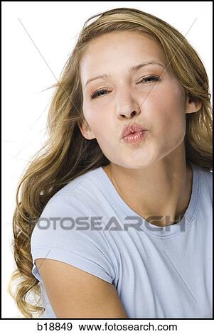 young woman in a gray shirt. View Large Photo Image Stock Photo - young woman in a gray shirt.. Fotosearch