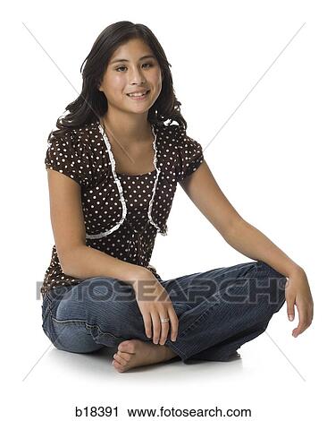 Young woman sitting. View Large Photo Image Stock Image - Young woman sitting.. Fotosearch