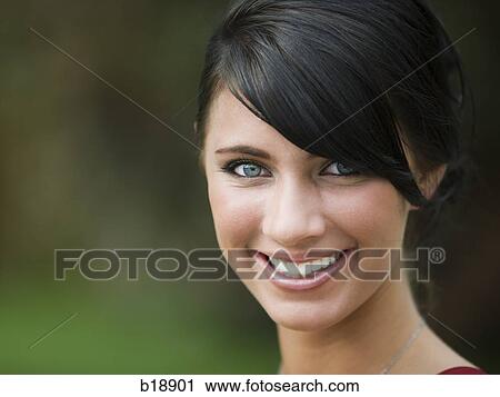 young woman smiling. View Large Photo Image Stock Image - young woman smiling.. Fotosearch