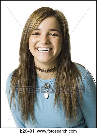 young woman smiling View Large Photo Image Stock Image - young woman smiling. Fotosearch