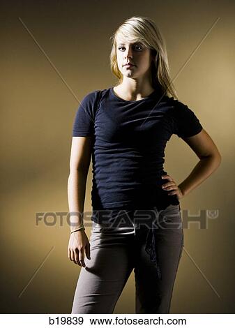 young woman View Large Photo Image Stock Photo - young woman. Fotosearch