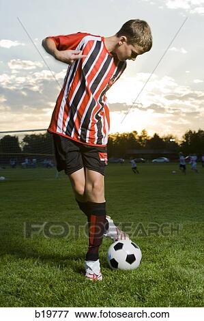 youth soccer player View Large Photo Image Stock Photo - youth soccer player. Fotosearch