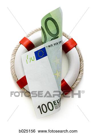 100 euro note in a life preserver View Large Photo Image Stock Photograph - 100 euro note in a life preserver. Fotosearch