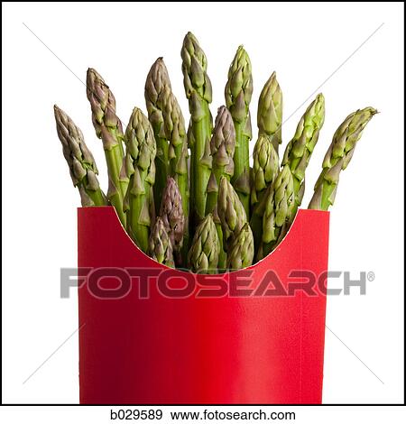 asparagus in a french fry container View Large Photo Image Stock Photo - asparagus in a french fry container. Fotosearch