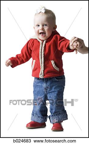 baby girl in a red coat View Large Photo Image Stock Image - baby girl in a red coat. Fotosearch