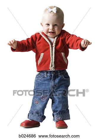 baby girl in a red coat View Large Photo Image Stock Photograph - baby girl in a red coat. Fotosearch