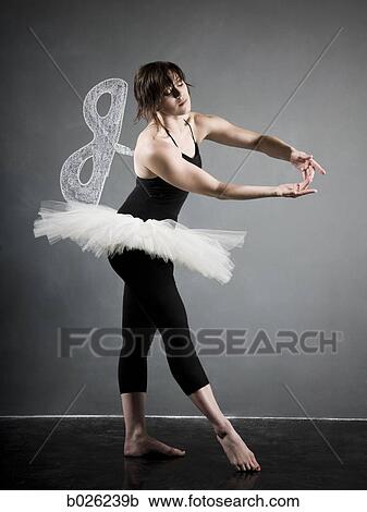 ballerina against a blackboard View Large Photo Image Stock Image - ballerina against a blackboard. Fotosearch
