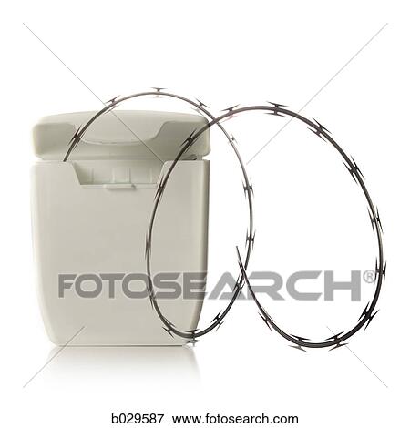barbed wire dental floss View Large Photo Image Stock Photo - barbed wire dental floss. Fotosearch