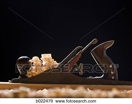 Stock Photo - bench plane woodworking tool. Fotosearch