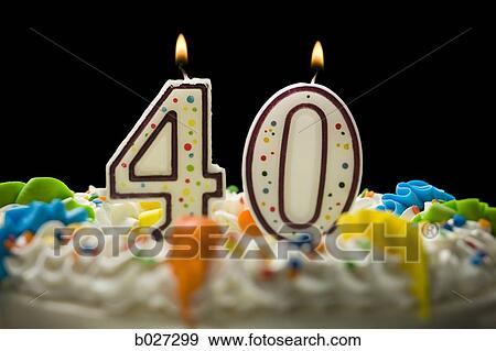 birthday cake with candles that say 40 View Large Photo Image Stock Photo - birthday cake with candles that say 40. Fotosearch
