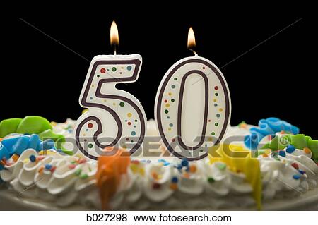 birthday cake with candles that say 50 View Large Photo Image Stock Photo - birthday cake with candles that say 50. Fotosearch
