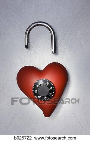 broken heart lock View Large Photo Image Stock Image - broken heart lock. Fotosearch
