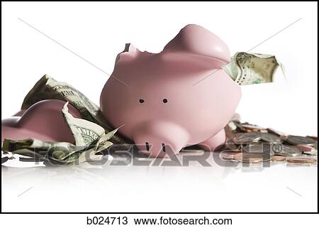 broken piggy bank View Large Photo Image Stock Image - broken piggy bank. Fotosearch
