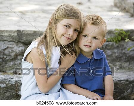 brother and sister View Large Photo Image Stock Photo - brother and sister. Fotosearch