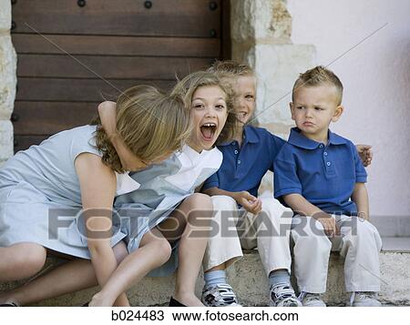 Stock Image - brothers and sisters. Fotosearch