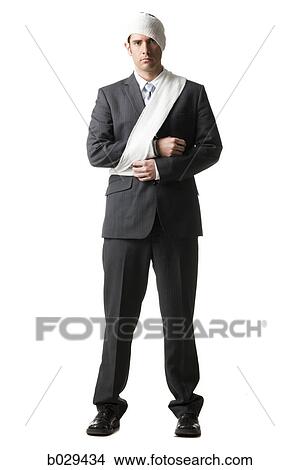 businessman with bandages on View Large Photo Image Picture - businessman with bandages on. Fotosearch