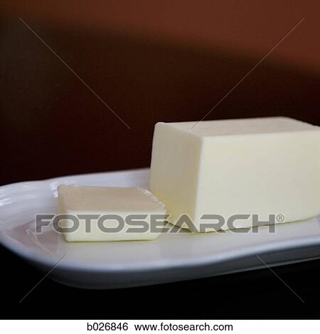 butter on a butter dish View Large Photo Image Stock Photograph - butter on a butter dish. Fotosearch