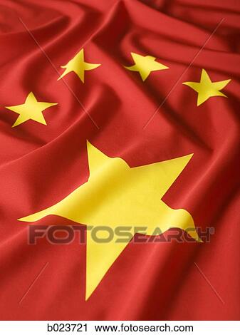 Stock Image - chinese flag. Fotosearch