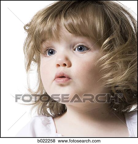 close up of little girl View Large Photo Image Stock Photo - close up of little girl. Fotosearch