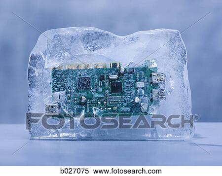 computer chip frozen in a block of solid ice View Large Photo Image Stock Photography - computer chip frozen in a block of solid ice. Fotosearch