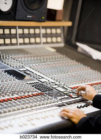 control panel in a recording studio View Large Photo Image Picture - control panel in a recording studio. Fotosearch